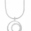 Anhänger mit Kette 925/-Sterling Silber rhodiniert Topas