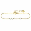 Armband 925/- Sterling Silber vergoldet Perlen