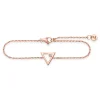 Armband 925 Sterling Silber rosé vergoldet Dreieck Zirkonia