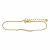 Armband 925/- Sterling Silber gelb vergoldet Topas
