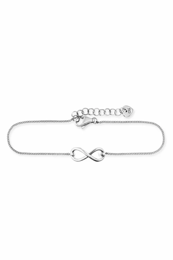 Armband 925/- Sterling Silber rhodiniert Infinity