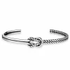 Armband 925/- Sterling Silber rhodiniert Knoten