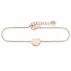 Armband 925/- Sterling Silber rotvergoldet Herz