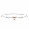 Armband 925/- Sterling Silber rotvergoldet Herz