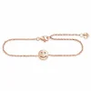 Armband 925/- Sterling Silber rotvergoldet Zirkonia Smile