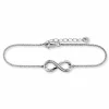 Armband 925/- Sterling Silber Topas Infinity