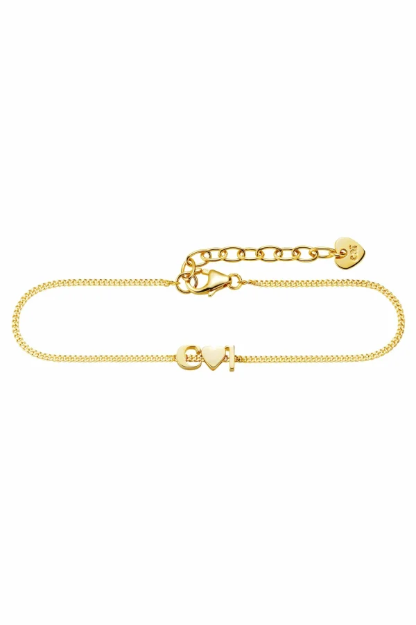 Armband 925/- Sterling Silber vergoldet "cai"