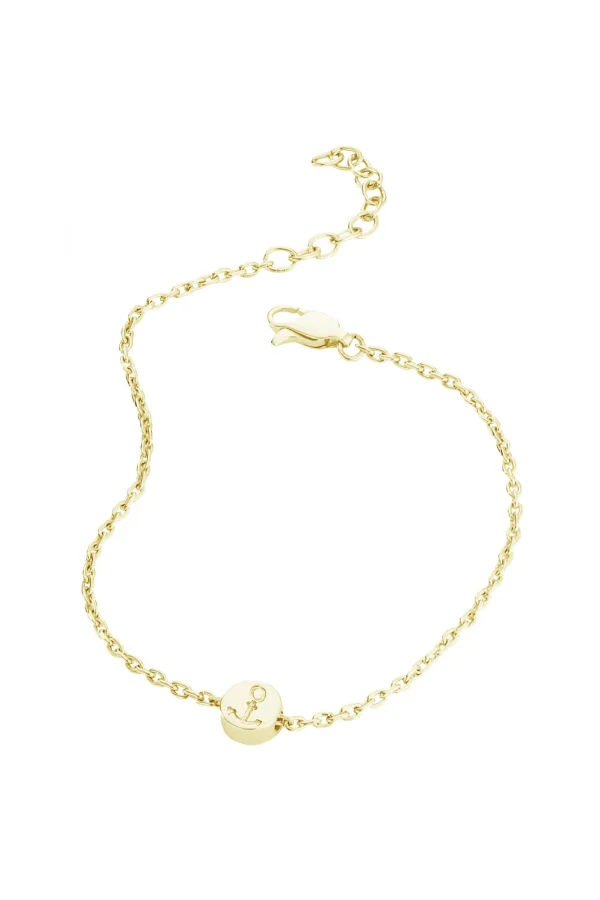 Armband 925/- Sterling Silber vergoldet Anker
