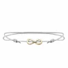 Armband 925/- Sterling Silber vergoldet Infinity