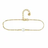 Armband 925/- Sterling Silber vergoldet Perle