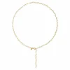 Collier 925 Silber vergoldet Herzchenkette Y-Kette