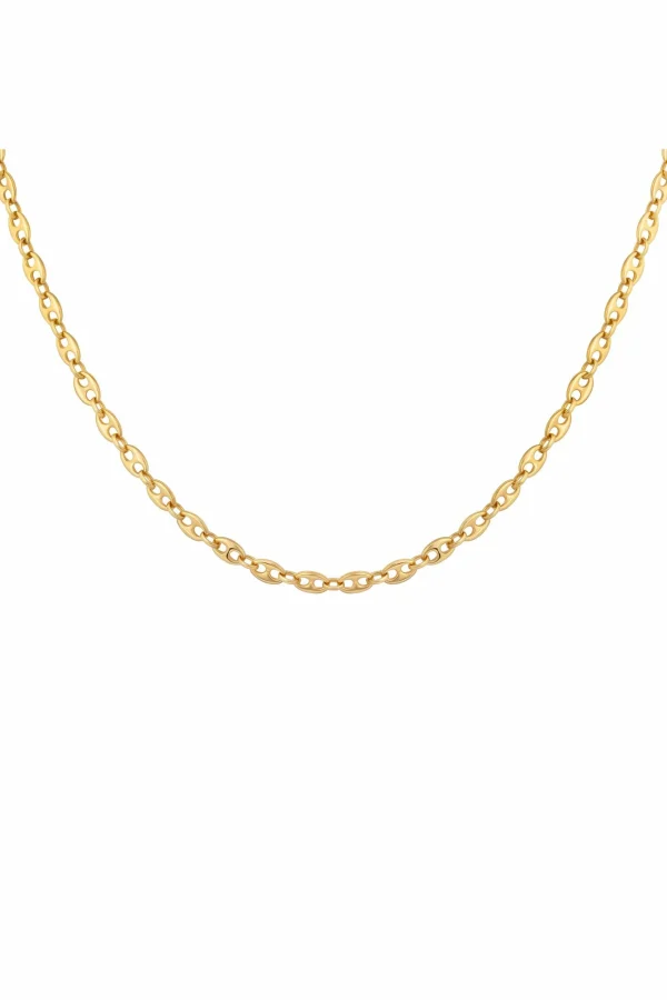 Collier 925 Silber vergoldet Kette Y-Kette Kaffeebohnenkette