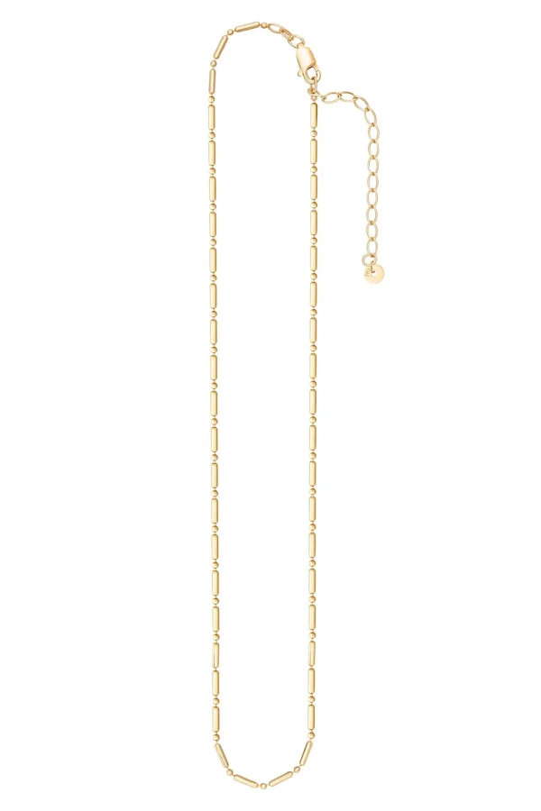 Collier 925 Silber vergoldet Kugelkette