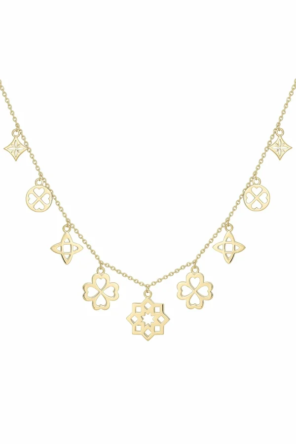 Collier 925 Silber vergoldet Motiv Anhänger