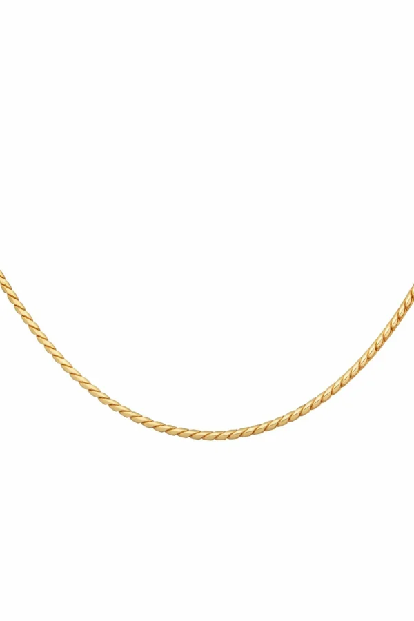 Collier 925 Silber vergoldet Panzerkette rund