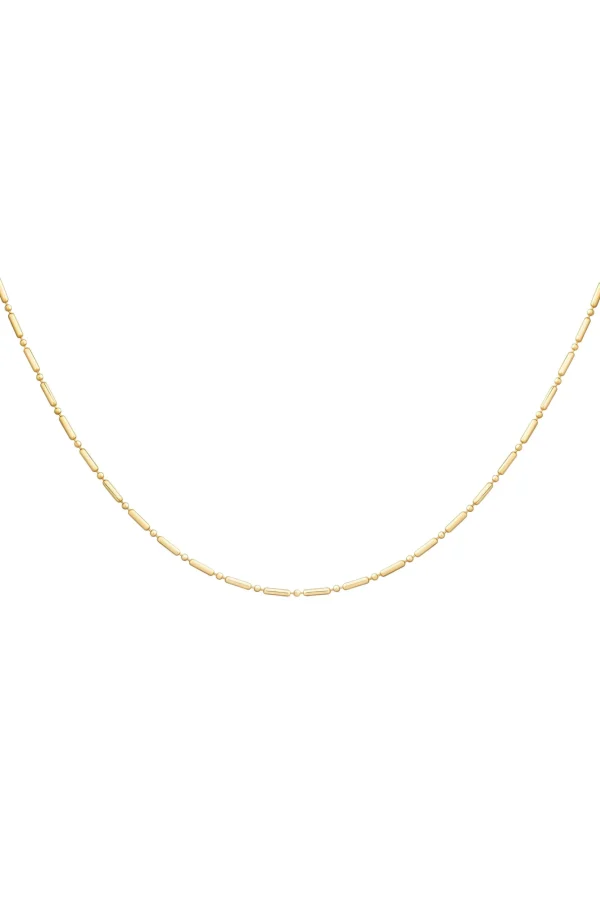 Collier 925 Silber vergoldet Kugelkette