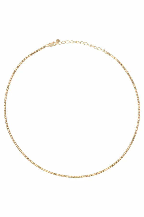 Collier 925 Silber vergoldet Panzerkette rund