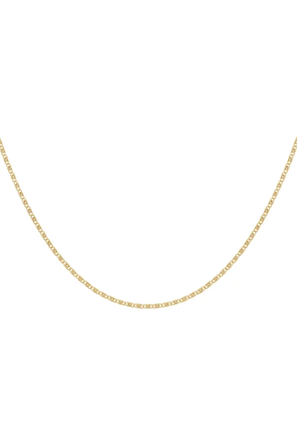 Collier 925 Silber vergoldet S-Panzerkette