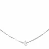 Collier 925 Sterling Silber rhodiniert Sonne - Mond - Stern