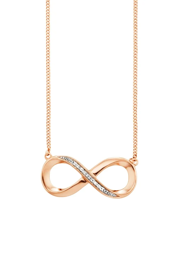 Collier 925/- Sterling Silber rotvergoldet Topas