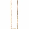 Collier 925/- Sterling Silber rotvergoldet Zirkonia Smile
