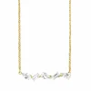 Collier 925/- Sterling Silber vergoldet Weißtopas