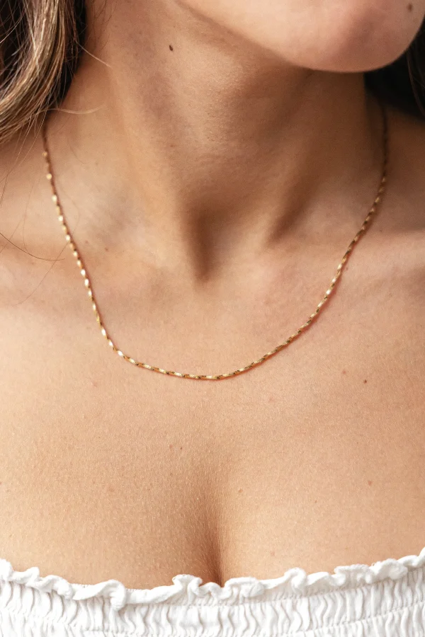Collier 925/- Sterling Silber Flachpanzer Kette gedreht vergoldet