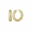 Creolen Chunky Hoops 925/- Sterling Silber vergoldet