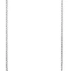 Halskette 925 Sterling Silber rhodiniert mit Weißtopas