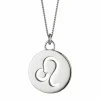 Halskette Löwe Sternzeichen 925/- Sterling Silber rhodiniert