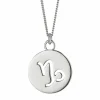 Halskette Steinbock Sternzeichen 925/- Sterling Silber rhodiniert