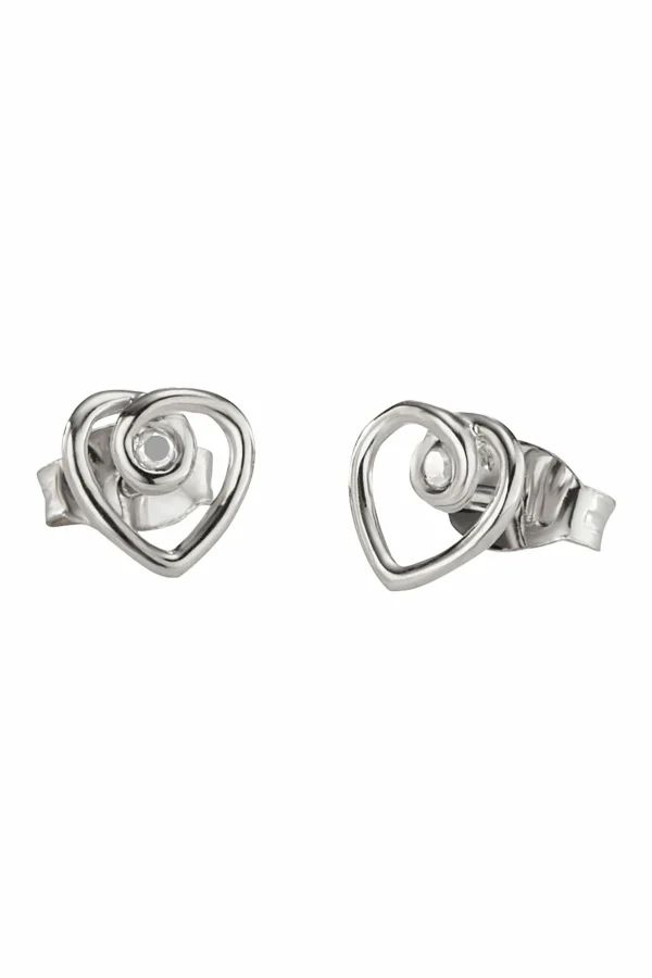 Ohrstecker 925/- Sterling Silber rhodiniert Zirkonia