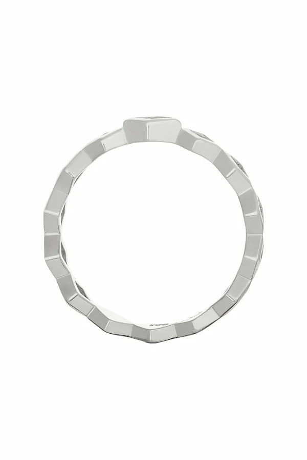Ring 925 Silber rhodiniert Rauten mit Zirkonia