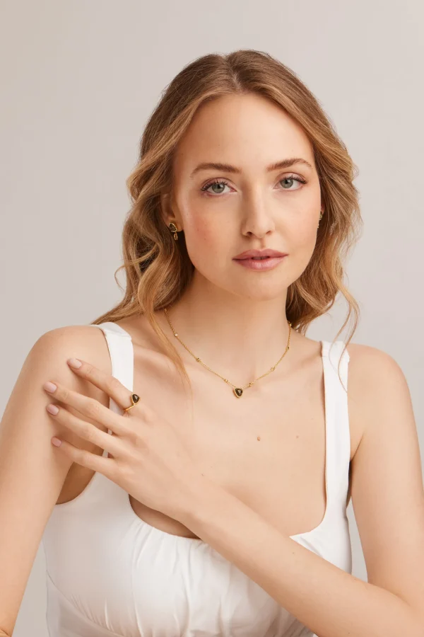 Ring 925 Silber vergoldet Dreieck Labradorit
