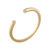 Ring 925 Silber vergoldet Open Design Zirkonia Stacking