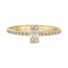 Ring 925 Sterling Silber gelb vergoldet mit Zirkonia