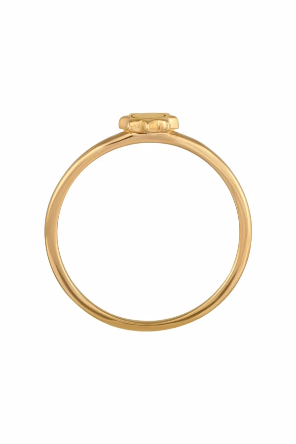 Ring 925 Sterling Silber gelb vergoldet Sonne