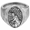 Ring 925/- Sterling Silber matt-oxidiert