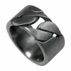 Ring 925/- Sterling Silber matt oxidiert schwarz