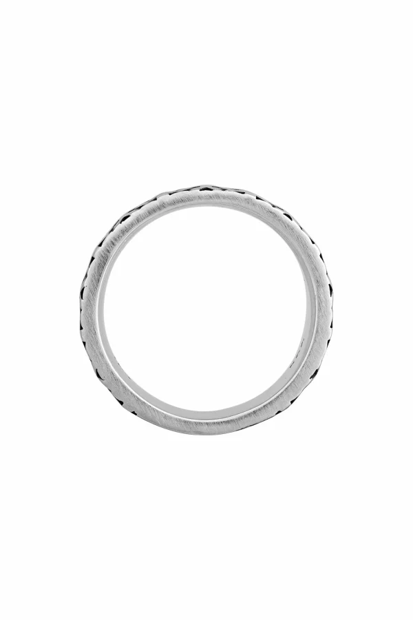 Ring 925/- Sterling Silber matt-oxidiert Flechtoptik
