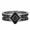 Ring 925/- Sterling Silber oxidiert Amerika