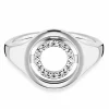 Ring 925/- Sterling Silber rhodiniert Topas