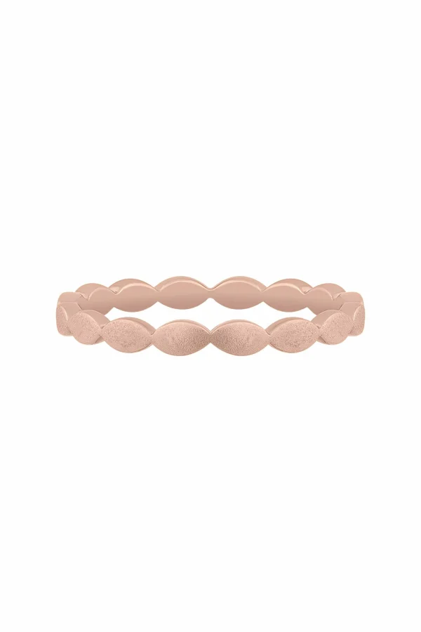 Ring 925/- Sterling Silber rosévergoldet mattiert Stacking