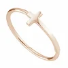 Ring 925/- Sterling Silber rotvergoldet Kreuz