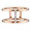 Ring 925/- Sterling Silber rotvergoldet Topas