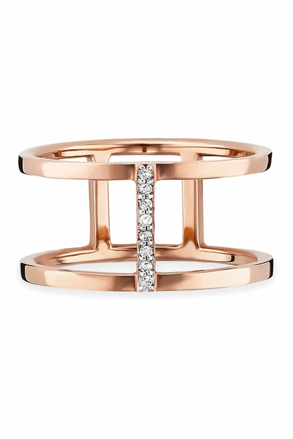 Ring 925/- Sterling Silber rotvergoldet Topas