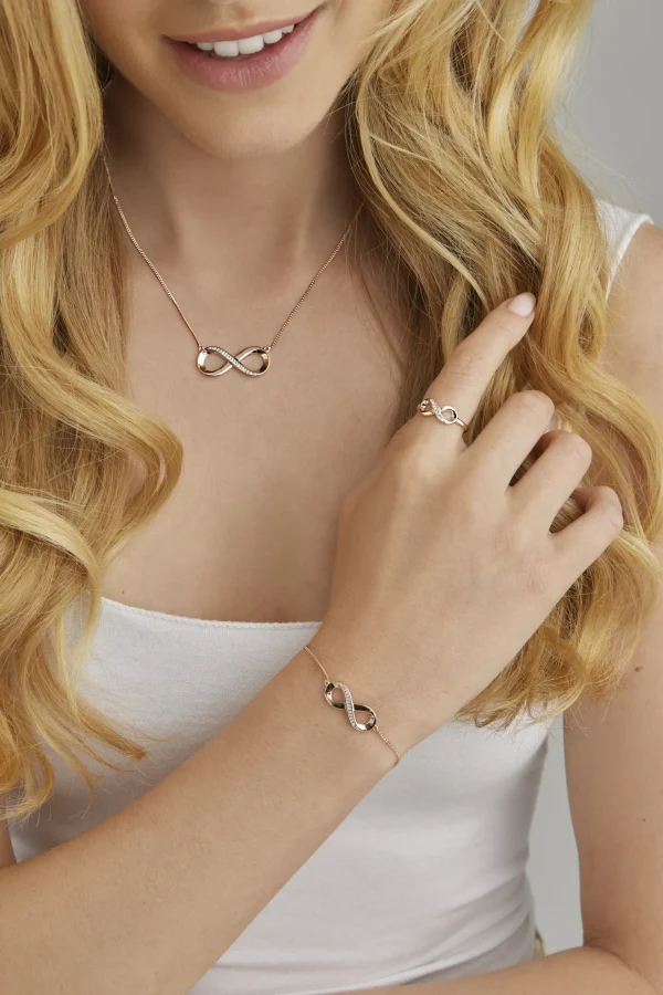 Ring 925/- Sterling Silber rotvergoldet Topas