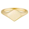Ring 925 Sterling Silber vergoldet Siegelring Raute