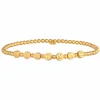 Stretch-Armband 925/- Sterling Silber vergoldet KARMA